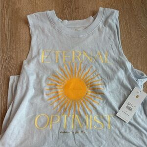 Spiritual gangster tank light blue NWT large